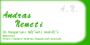 andras nemeti business card